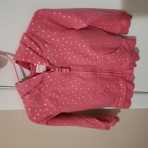 Pink hooded sweatshirt by jumping beans for toddlers